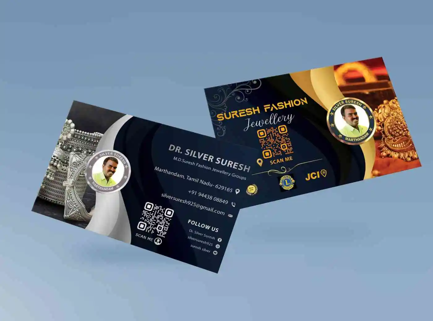 suresh jewellery visiting card